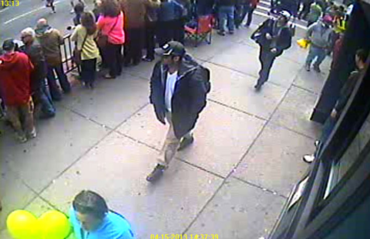  Surveillance footage of suspects ahead of Boston bombings (Wikimedia)                                                