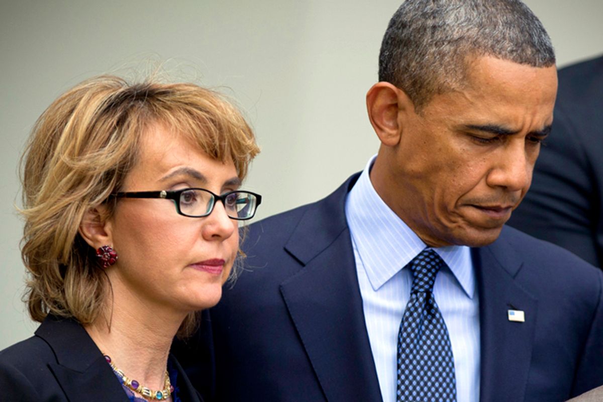Gabrielle Giffords and Barack Obama   (AP/Manuel Balce Ceneta)