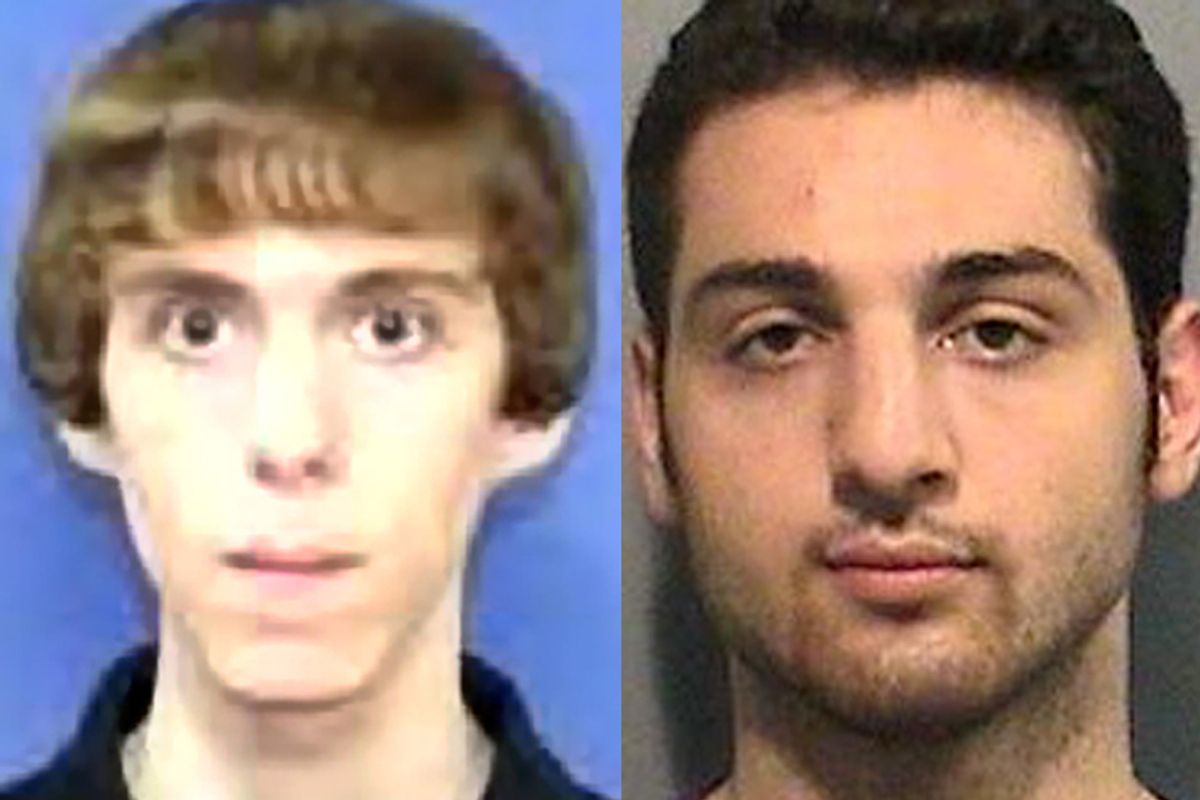 Adam Lanza, Tamerlan Tsarnaev   (AP/Cambridge Police Department)