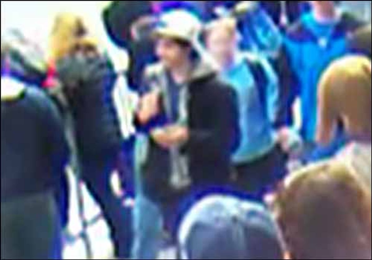  A surveillance camera image of one of the FBI's suspects in the Boston Marathon Bombing  (FBI)