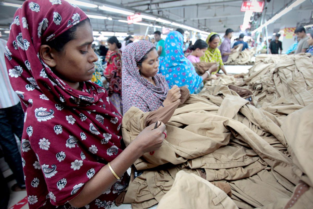 Women work at a garment factory in Savar, Bangladesh.          (Reuters/Andrew Biraj)