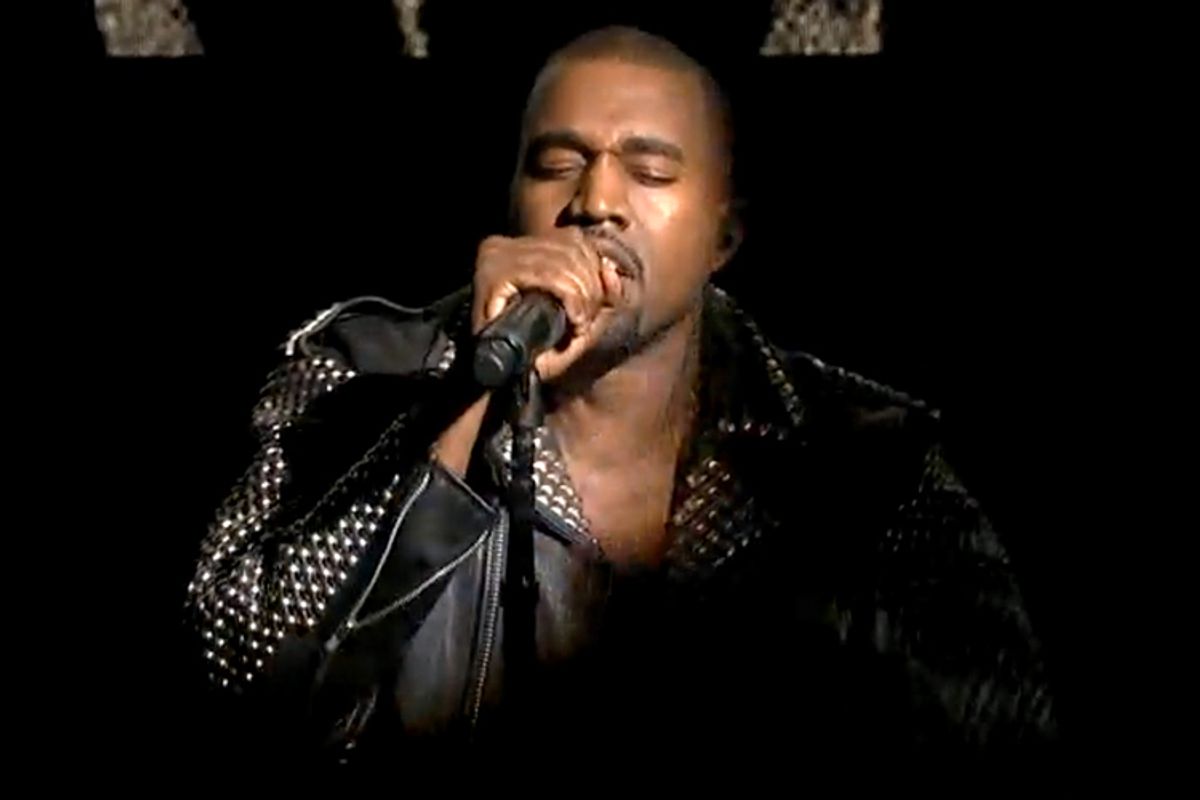 Kanye West performs on "Saturday Night Live"      (NBC)