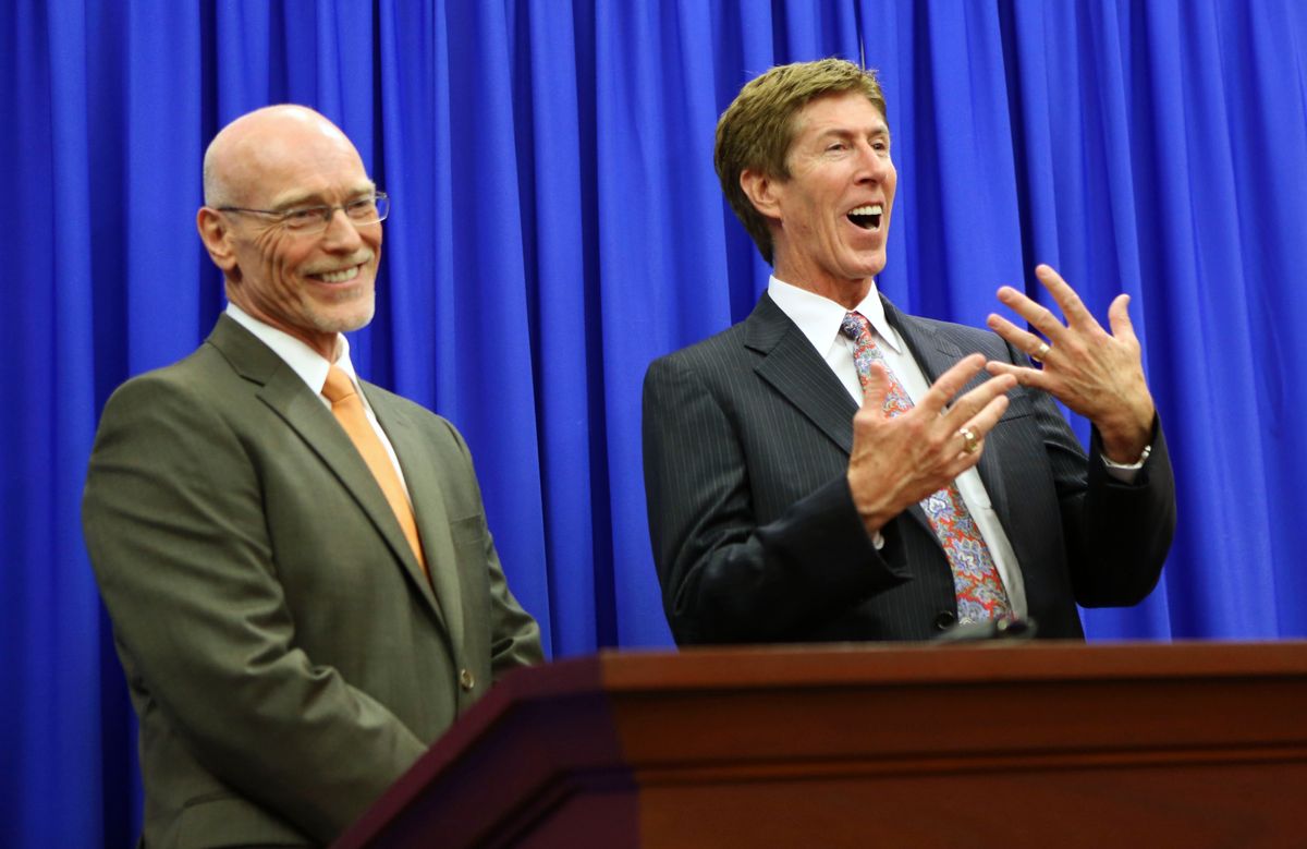 George Zimmerman defense attorneys Don West (left) and Mark O'Mara                   (Reuters)