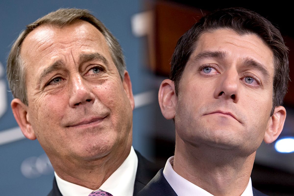 John Boehner, Paul Ryan                              (AP/J. Scott Applewhite/Jeff Malet, maletphoto.com)