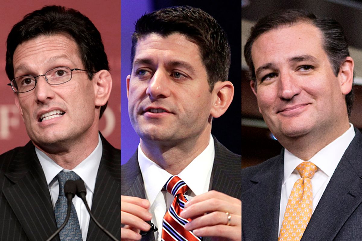 Eric Cantor, Paul Ryan, Ted Cruz                                      (AP/Steven Senne/Reuters/Yuri Gripas/AP/J. Scott Applewhite)