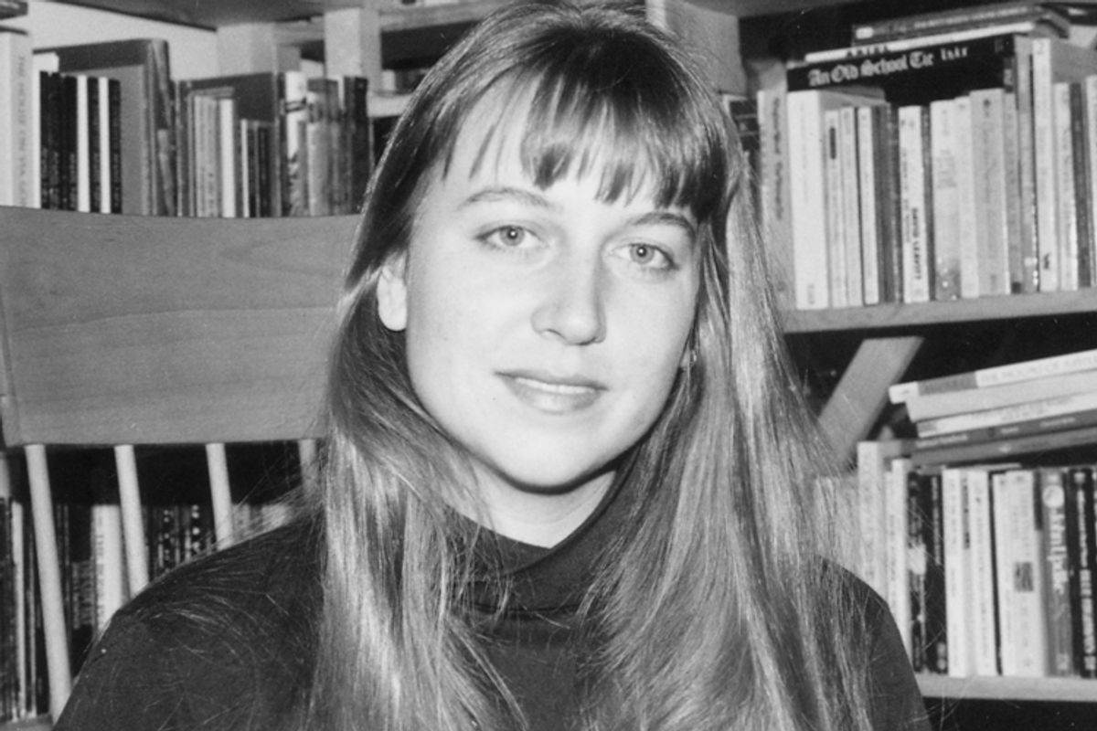 A photo of the author in her Park Slope apartment in 1993 