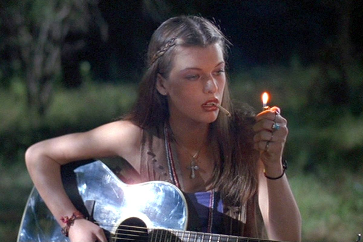 Milla Jovovich, dazed and confused in "Dazed and Confused" 