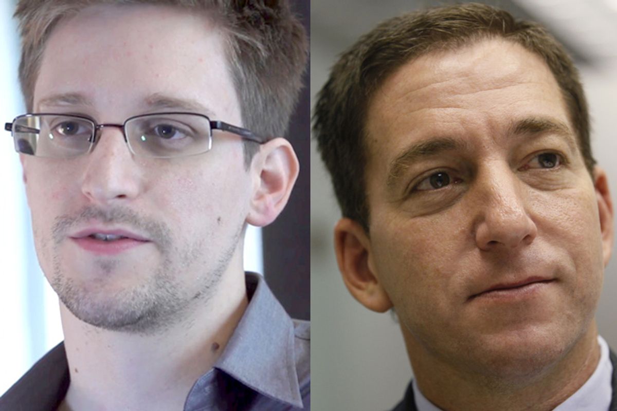 Edward Snowden, Glenn Greenwald                                   (AP/Kin Cheung)
