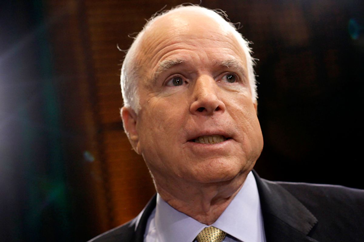 John McCain                           (Reuters/Joshua Lott)