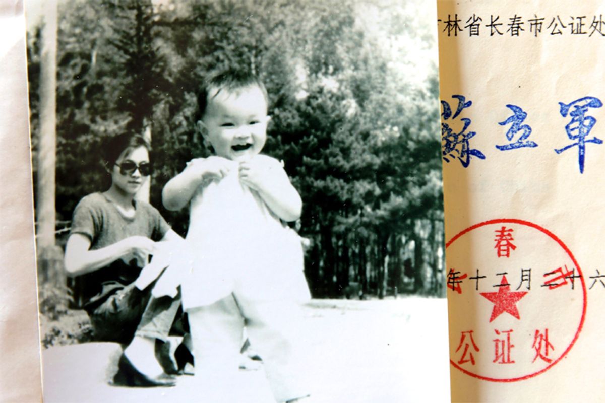 A photo of the author as a baby