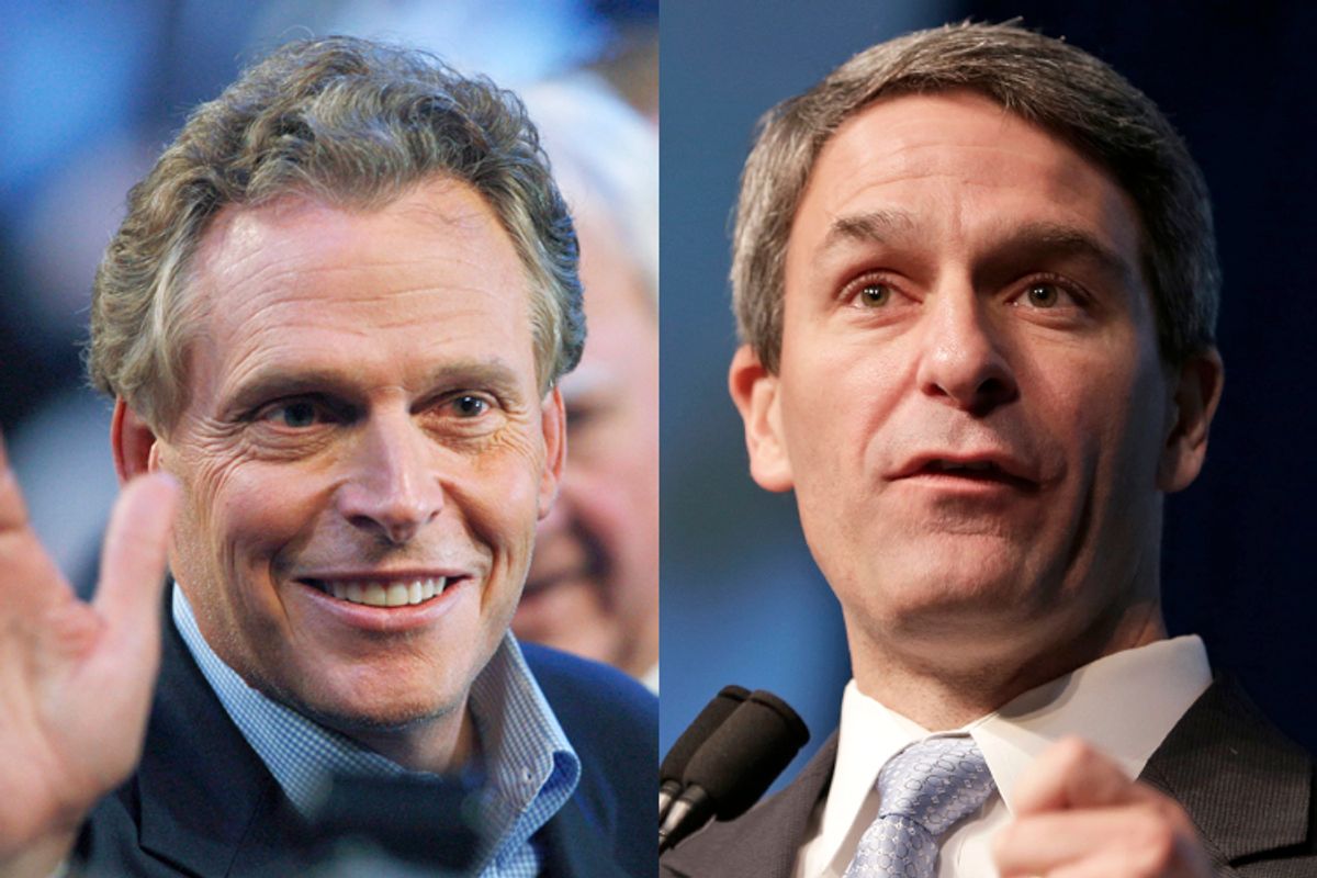 Terry McAuliffe, Ken Cuccinelli                  (Reuters/Chris Wattie/AP/Steve Helber)