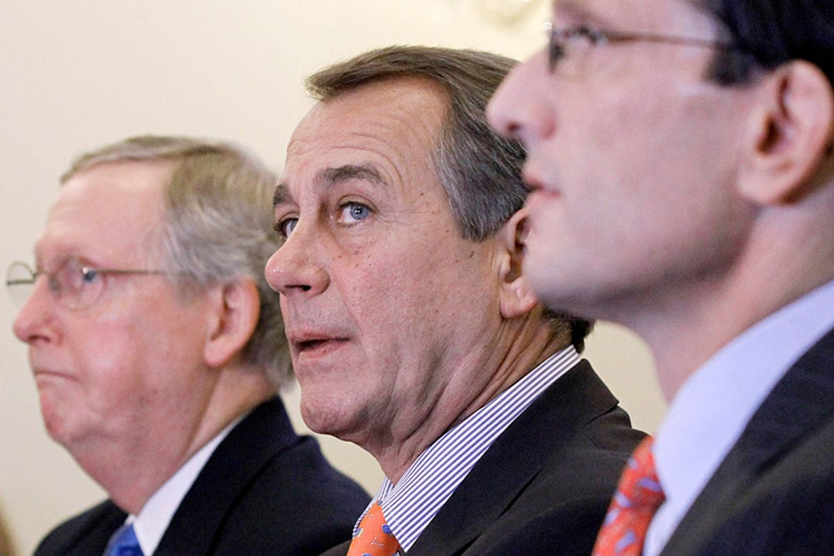 Mitch McConnell, John Boehner, Eric Cantor                                                                                     (AP/Alex Brandon)