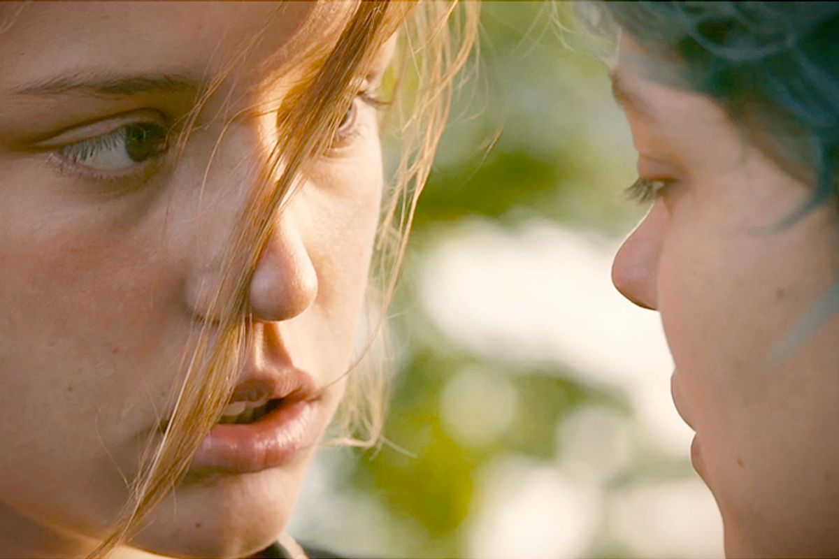 Adèle Exarchopoulos and Léa Seydoux in "Blue Is the Warmest Color"     