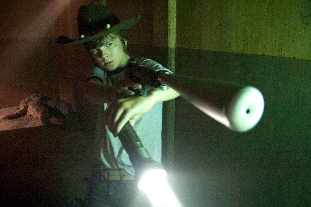 Chandler Riggs as Carl Grimes in "The Walking Dead"      (AMC/Gene Page)