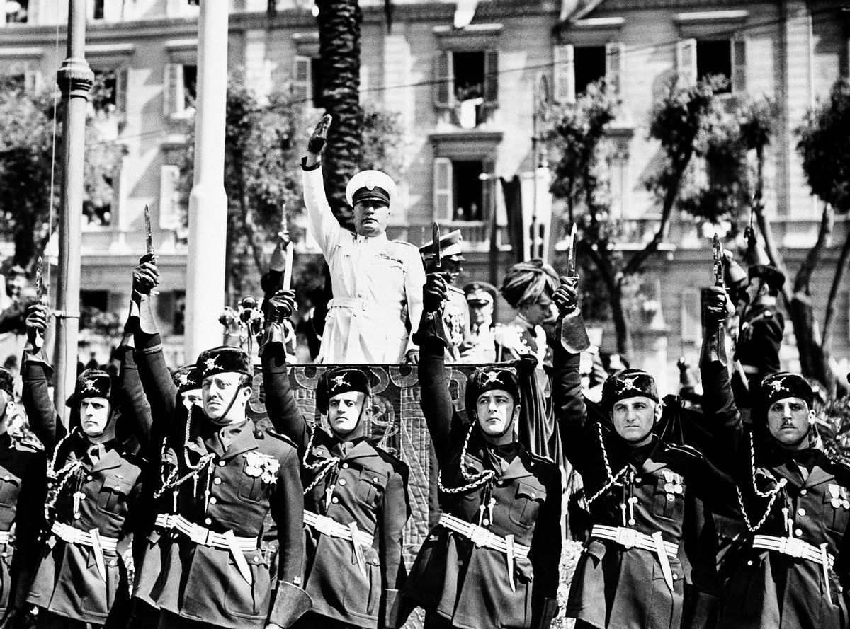 Benito Mussolini in Rome June 5, 1939.  (AP)