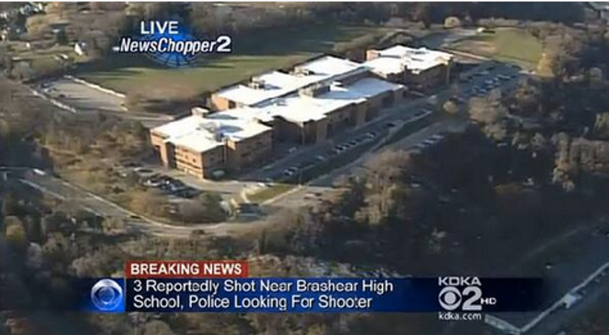 Birdseye view of Brashear High School   (Screenshot/KDKA2)