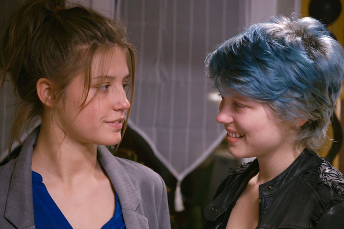  Adèle Exarchopoulos and Léa ­Seydoux in "Blue Is the Warmest Color." 
