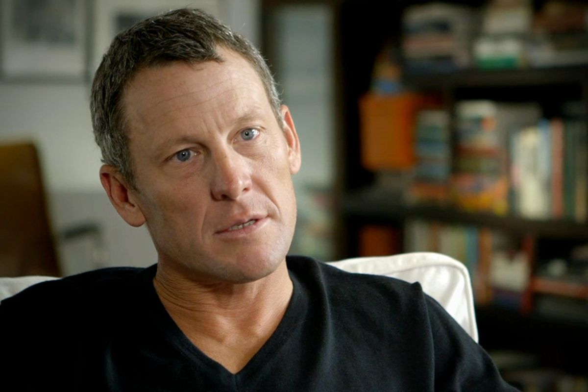 Lance Armstrong in "The Armstrong Lie"   