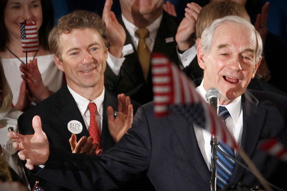 Rand and Ron Paul                                             (Reuters/Jim Young)