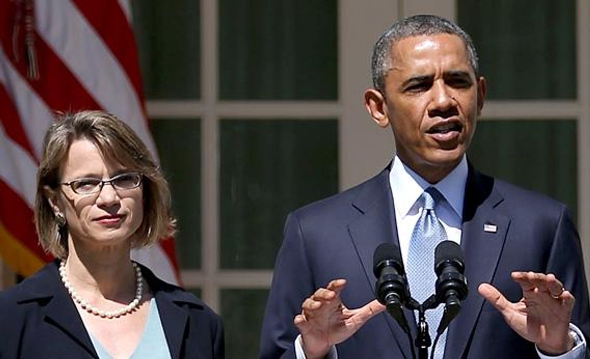 Nina Pillard and President Obama   (AP)