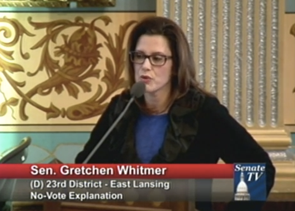Michigan state Sen. Gretchen Whitmer  