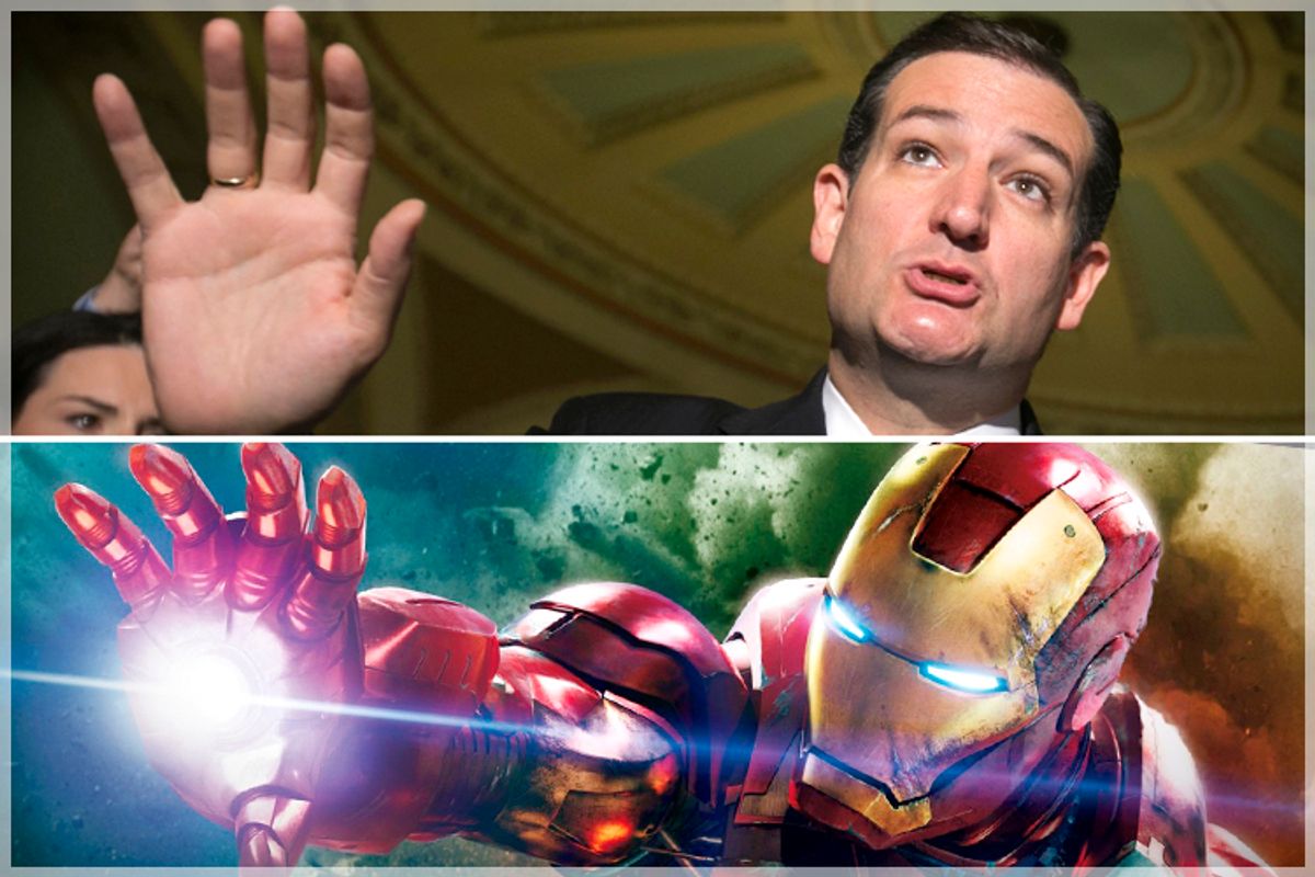 Ted Cruz, Iron Man           (Reuters/Kevin Lamarque/Marvel Studios)