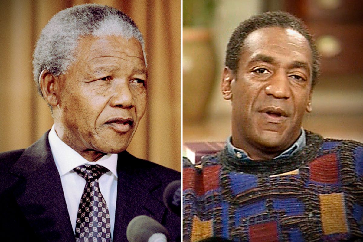Nelson Mandela, Bill Cosby        (AB/Bebeto Matthews/NBC)