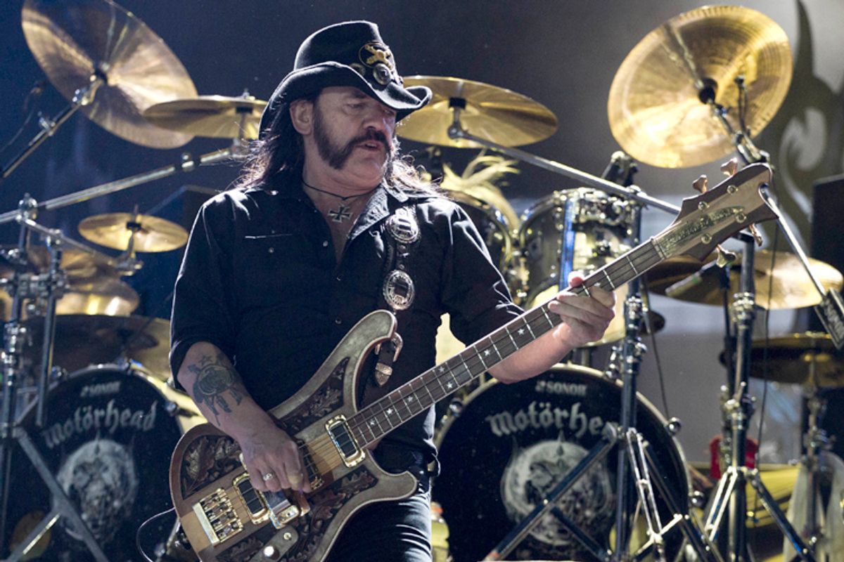 Ian Fraser "Lemmy" Kilmister of Motorhead.   (AP/Felipe Dana)
