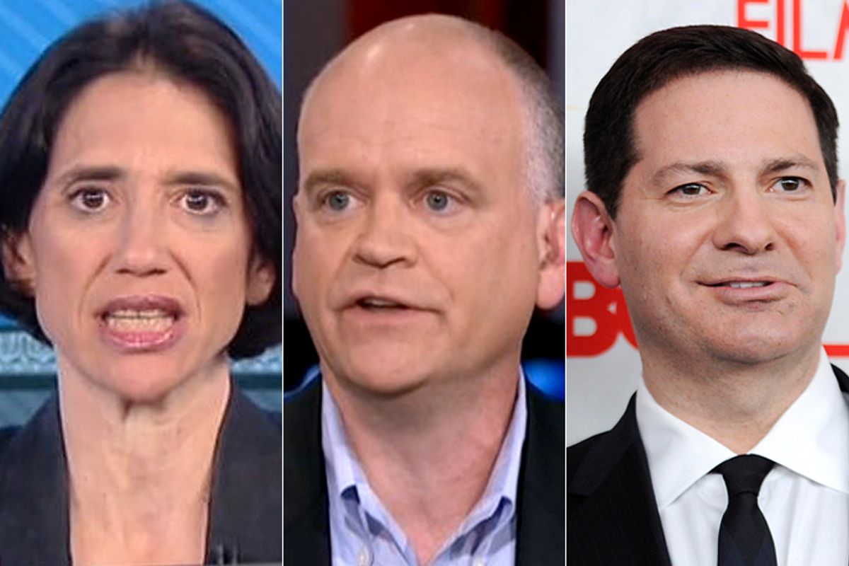 Jennifer Rubin, Ron Fournier, Mark Halperin            (MSNBC/AP/Evan Agostini)