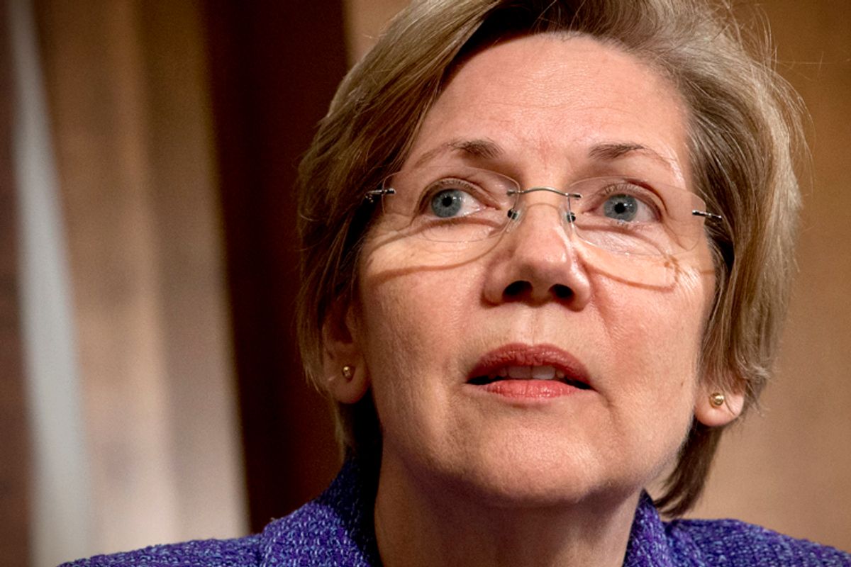 Sen. Elizabeth Warren, D- Mass.     (AP Photo/Jacquelyn Martin)