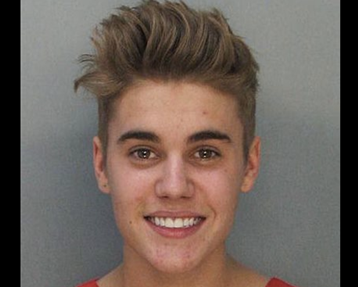 Justin Bieber's mugshot    (Miami Dade County Corrections Department)