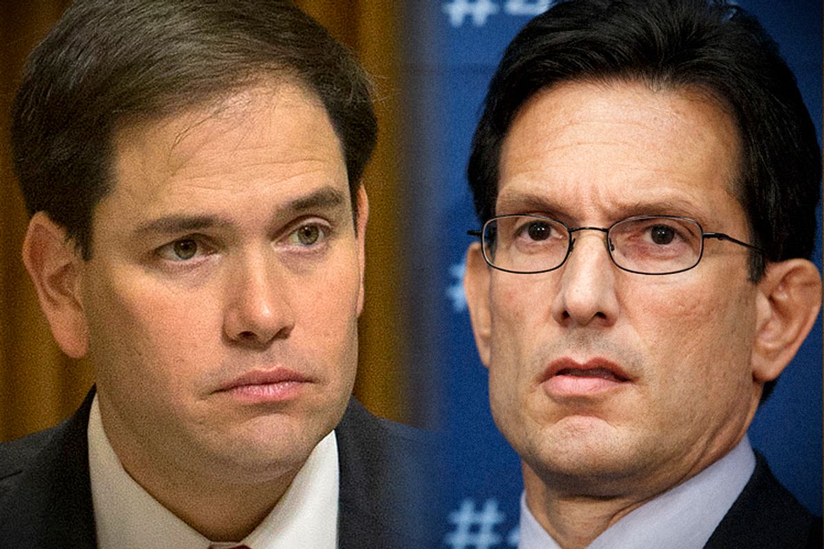Marco Rubio, Eric Cantor                           (AP/Pablo Martinez Monsivais/J. Scott Applewhite)