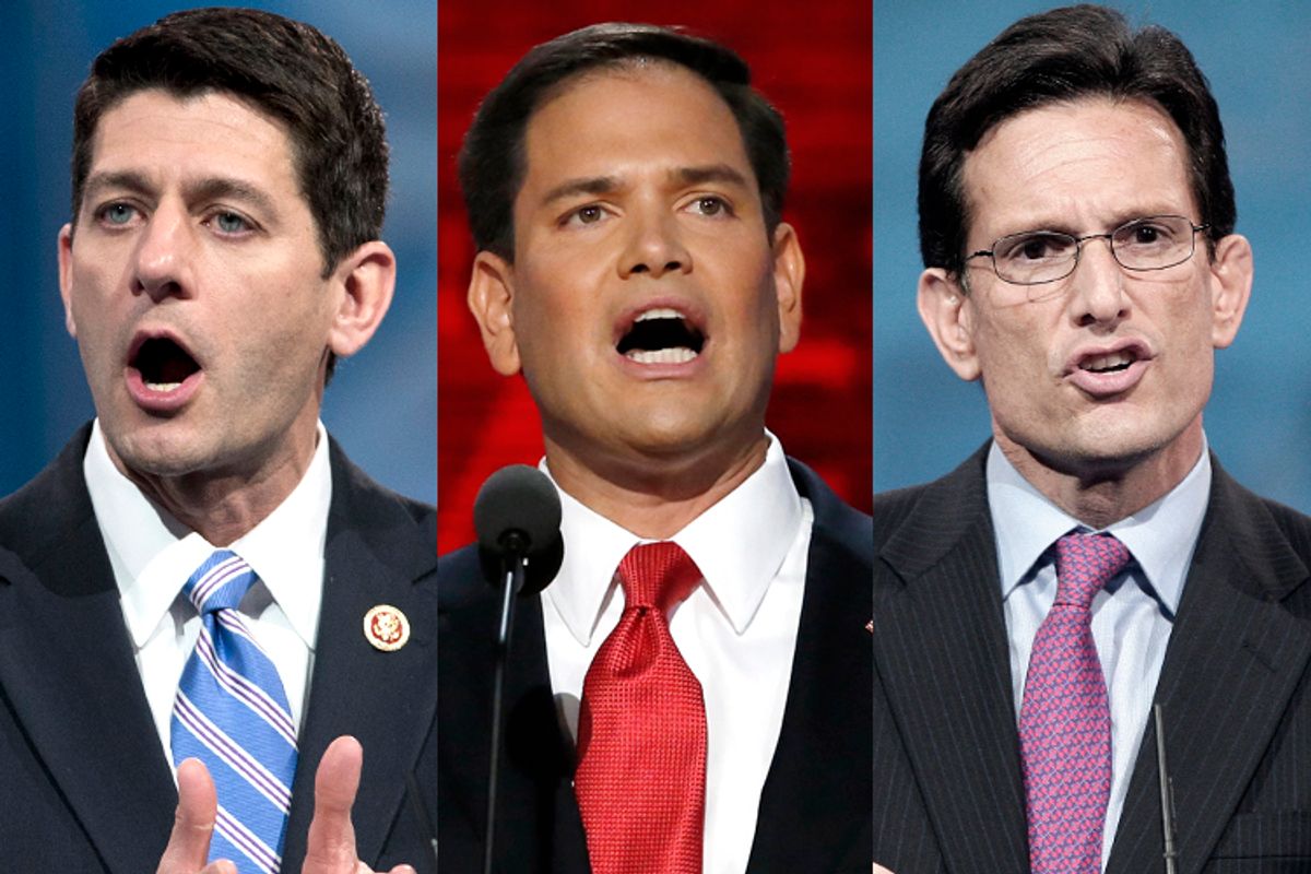 Paul Ryan, Marco Rubio, Eric Cantor                          (AP/Manuel Balce Ceneta/Reuters/Adrees Latif/Jonathan Ernst)