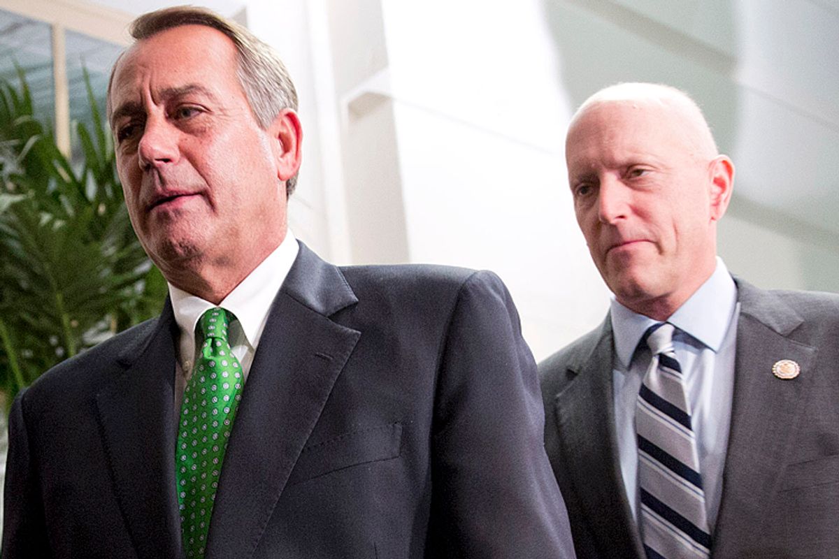 John Boehner, Dave Camp                             (Reuters/Joshua Roberts)