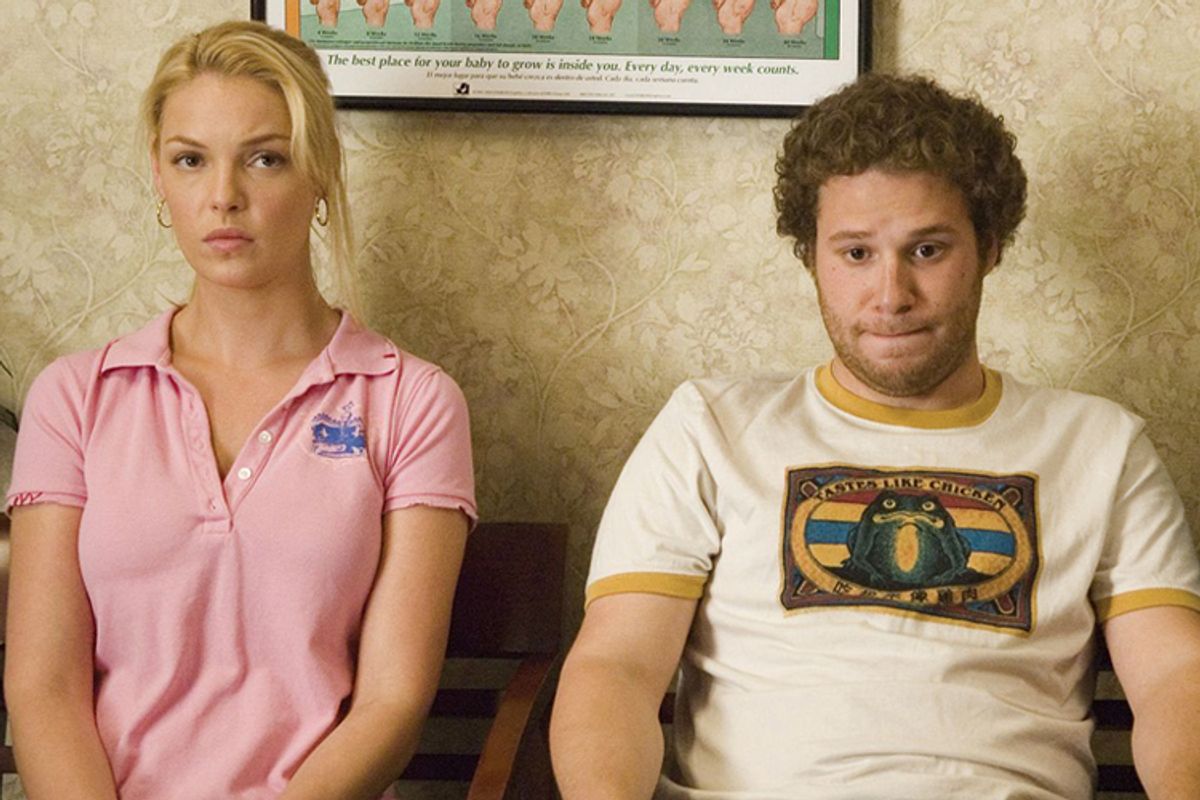 Katherine Heigl and Seth Rogen in "Knocked Up"   