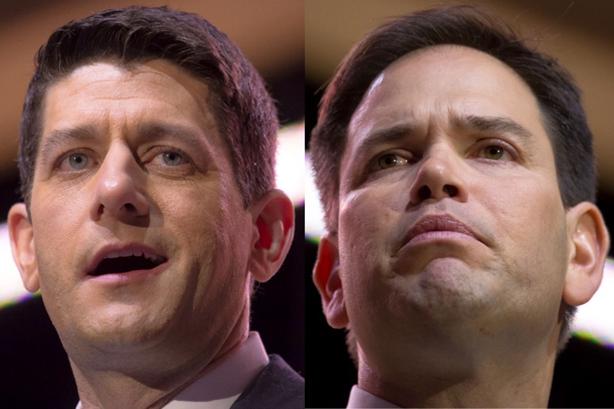 Paul Ryan, Marco Rubio                        (Jeffrey Malet, maletphoto.com)