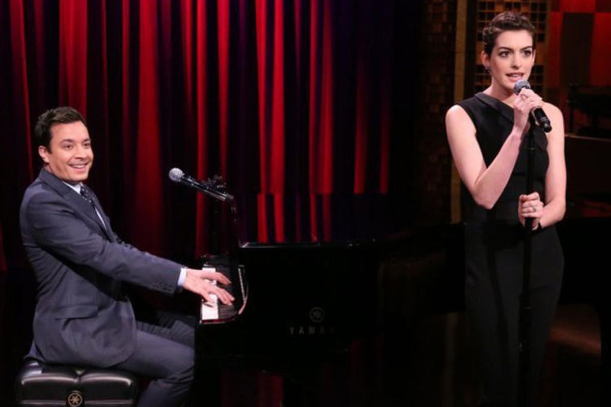 Jimmy Fallon, Anne Hathaway     (NBC)