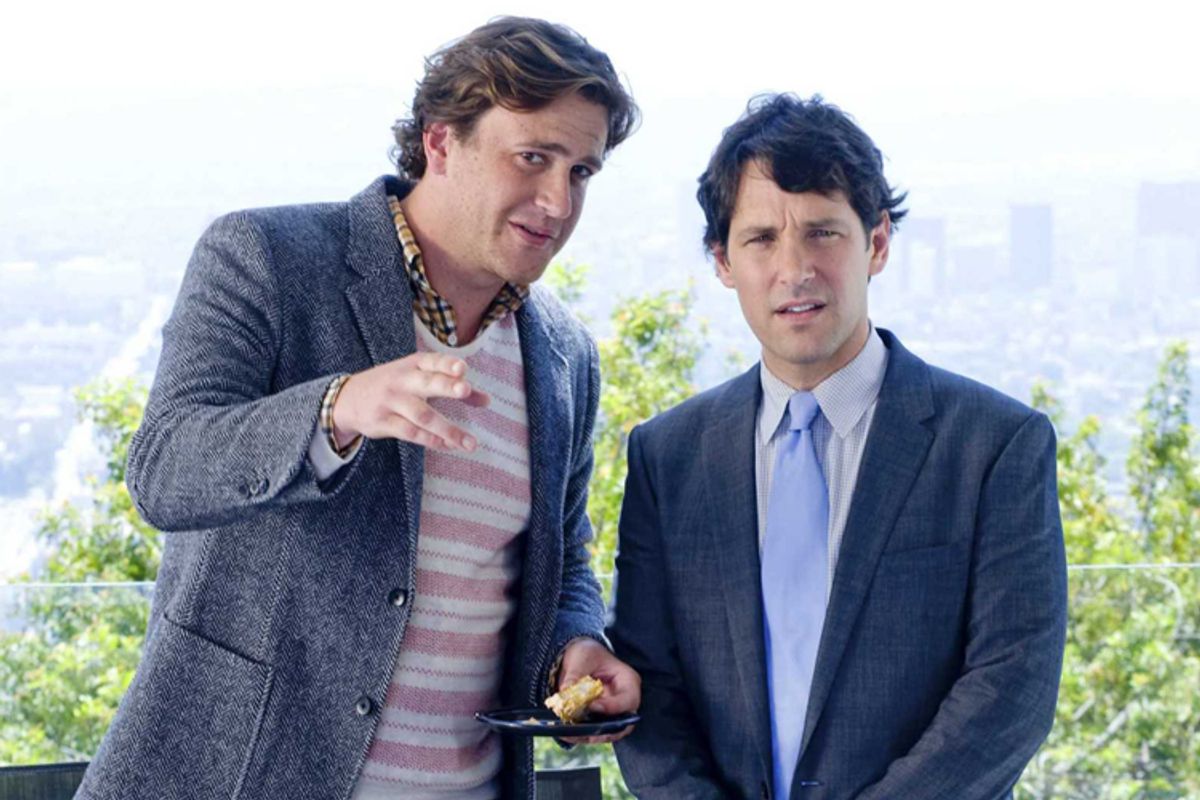 Jason Segel and Paul Rudd in "I Love You, Man"   