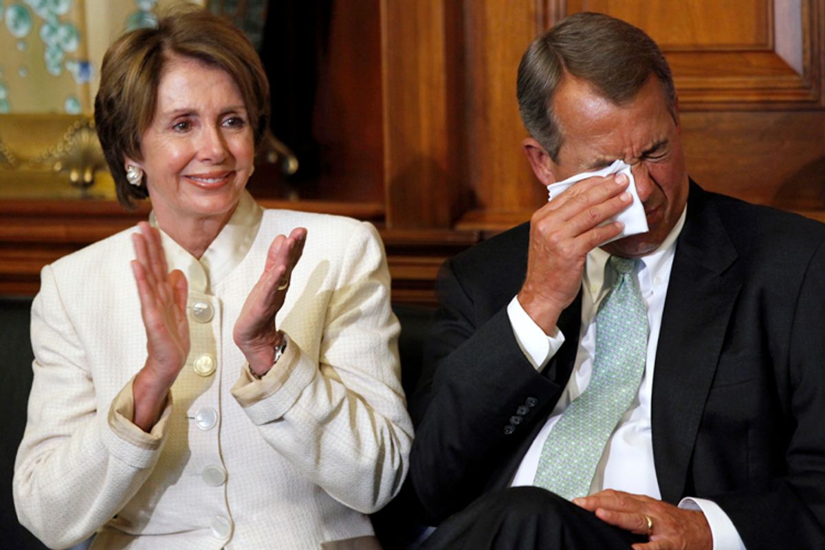 Nancy Pelosi and John Boehner                                       (Reuters/Kevin Lamarque)
