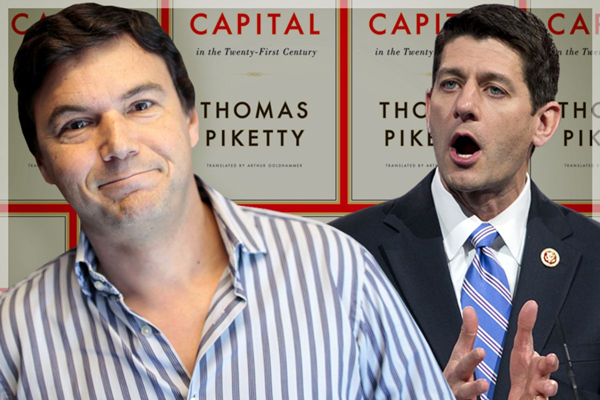 Thomas Piketty, Paul Ryan               (Reuters/Charles Platiau/AP/Manuel Balce Ceneta/Salon)