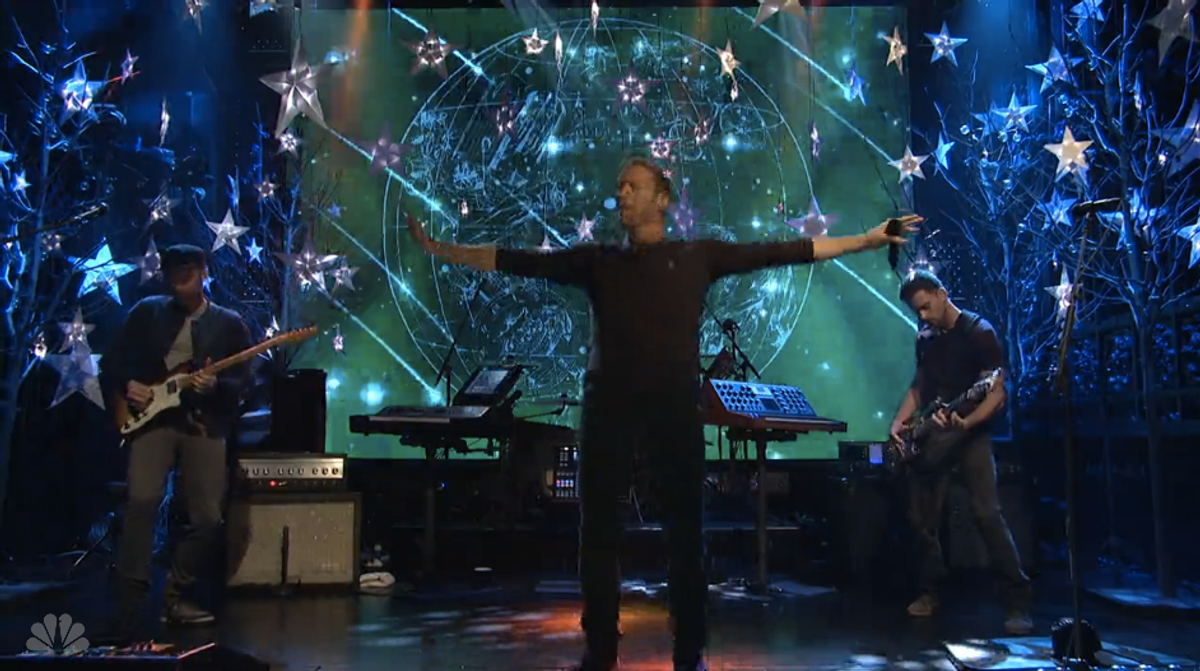 Watch both Coldplay performances from this week's "Saturday Night Live