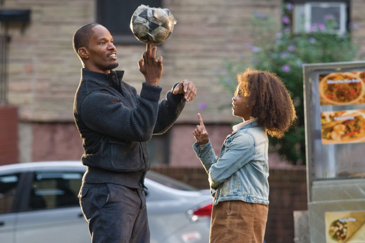 Jamie Foxx and Quvenzhané Wallis in "Annie"       (Sony Pictures)