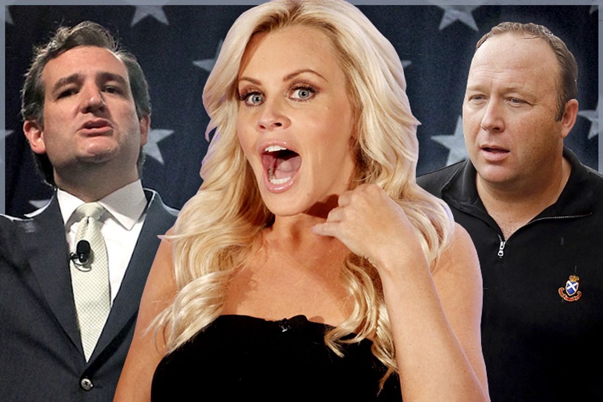 Ted Cruz, Jenny McCarthy, Alex Jones                      (AP/Rick Bowmer/Reuters/Fred Prouser/Jim Bourg/Salon)