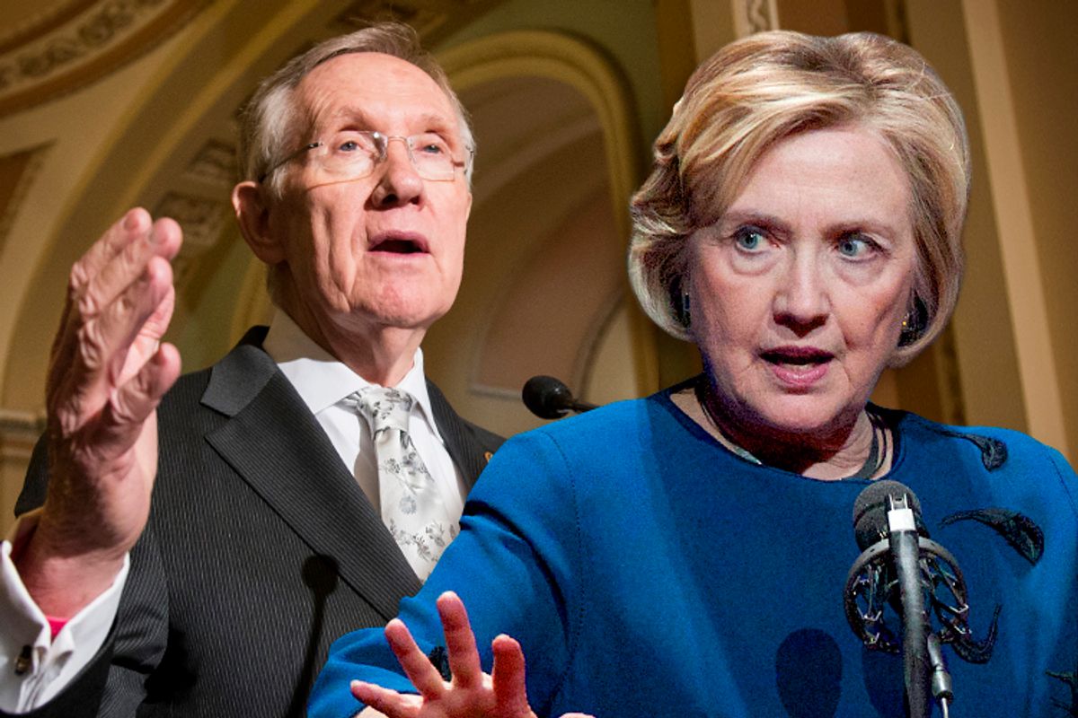 Harry Reid, Hillary Clinton         (AP/J. Scott Applewhite/Reuters/Steve Dipaola/photo collage by Salon)