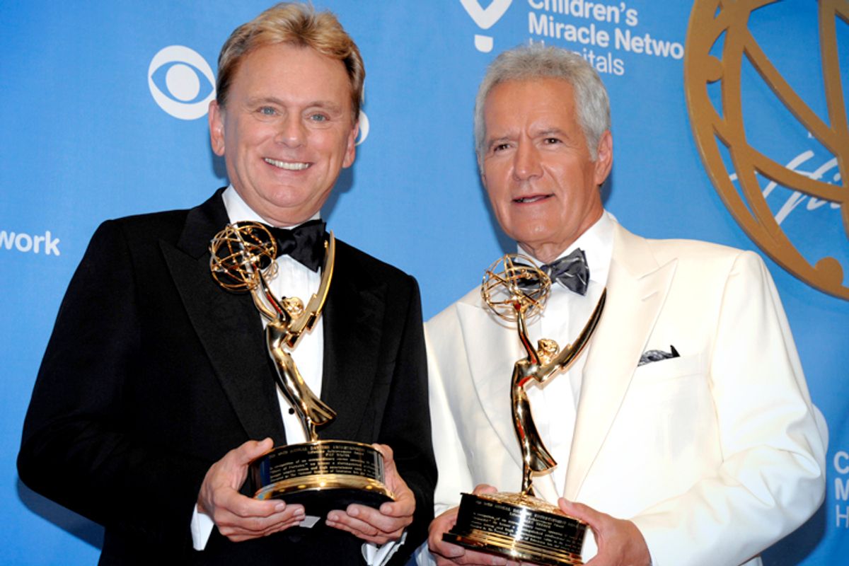 Pat Sajak, Alex Trebek     (AP/Dan Steinberg)