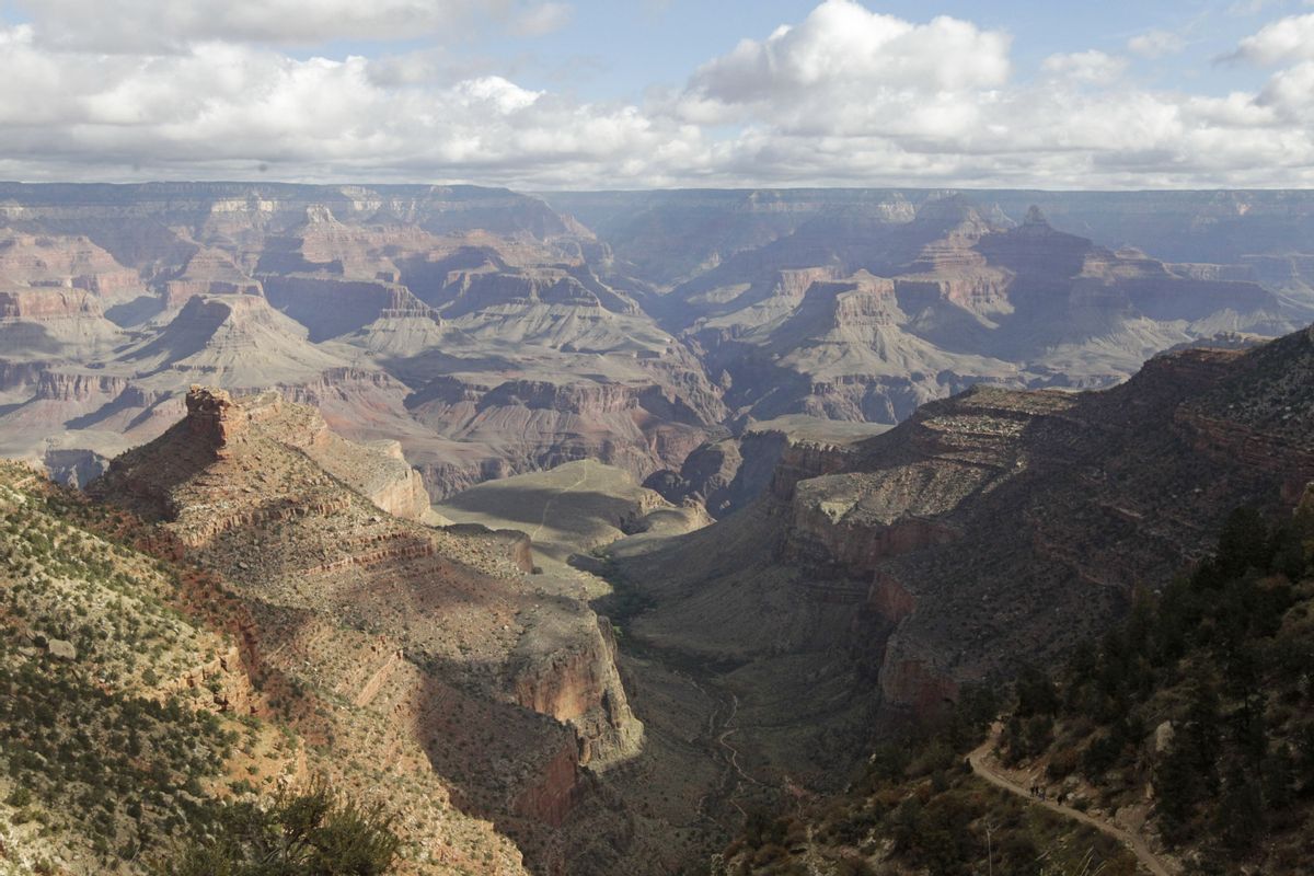 This photo shows view from the South Rim of the Grand Canyon National Park in Arizona. (AP)