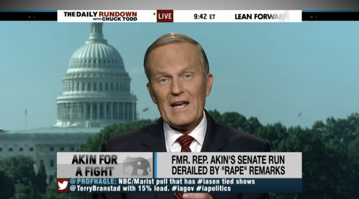 Todd Akin, a very busy guy     (MSNBC)