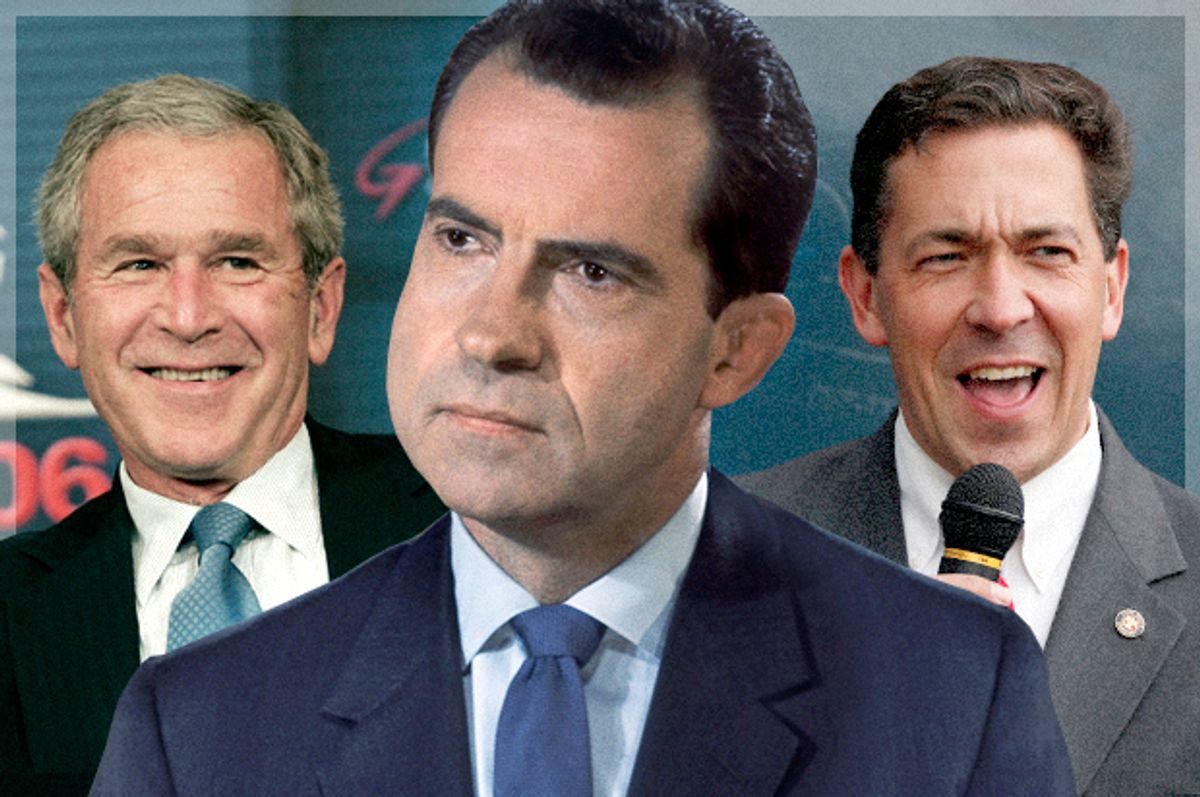 George W. Bush, Richard Nixon, Chris McDaniel            (AP/Pablo Martinez Monsivais/Rogelio V. Solis/Photo montage by Salon)