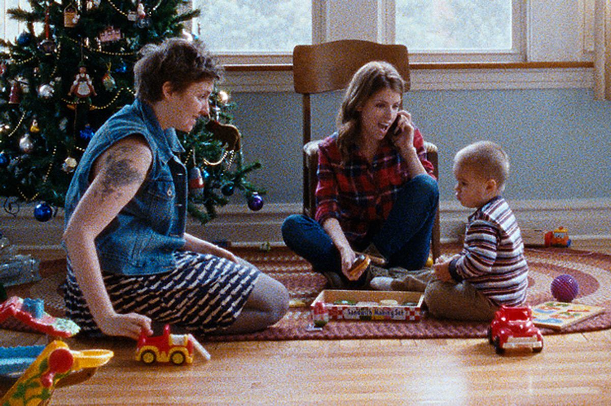 Lena Dunham, Anna Kendrick and a baby in "Happy Christmas"   (Magnolia Pictures)