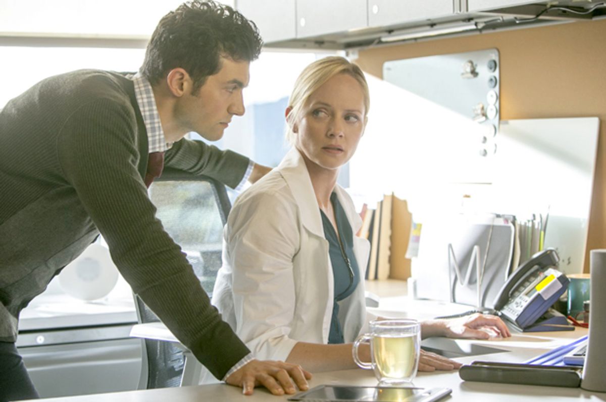 David Alpay and Marley Shelton and in "The Lottery"    (Lifetime/James Dittinger)